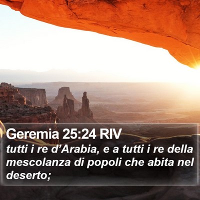 Geremia 25:24 RIV Bible Verse Image