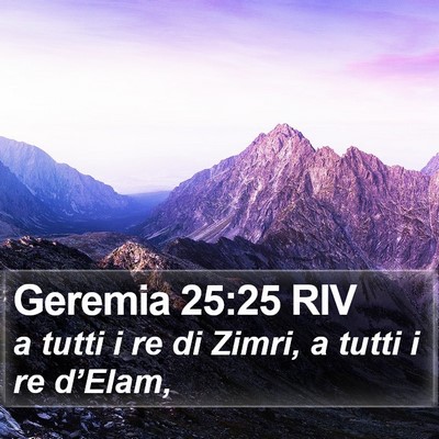 Geremia 25:25 RIV Bible Verse Image