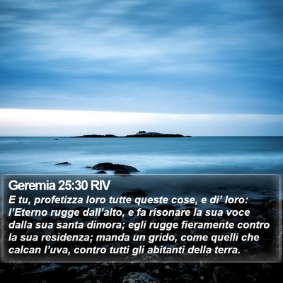 Geremia 25:30 RIV Bible Verse Image