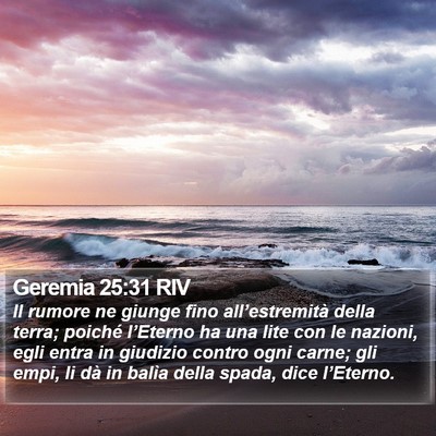 Geremia 25:31 RIV Bible Verse Image