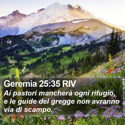 Geremia 25:35 RIV Bible Verse Image