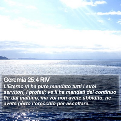 Geremia 25:4 RIV Bible Verse Image