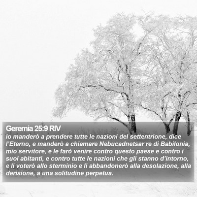 Geremia 25:9 RIV Bible Verse Image
