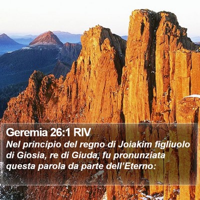 Geremia 26:1 RIV Bible Verse Image