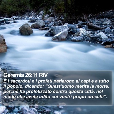 Geremia 26:11 RIV Bible Verse Image