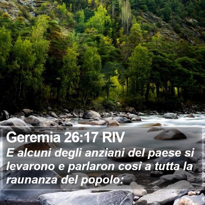 Geremia 26:17 RIV Bible Verse Image