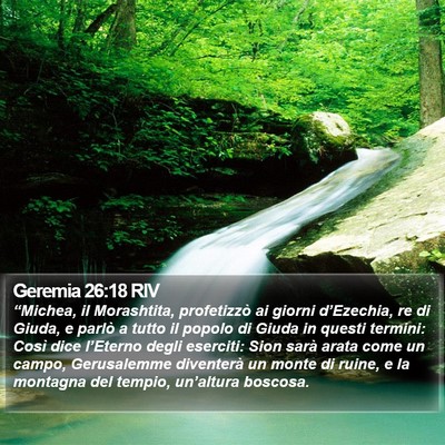 Geremia 26:18 RIV Bible Verse Image