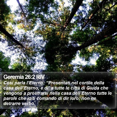 Geremia 26:2 RIV Bible Verse Image
