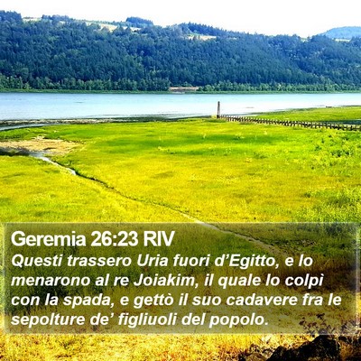 Geremia 26:23 RIV Bible Verse Image