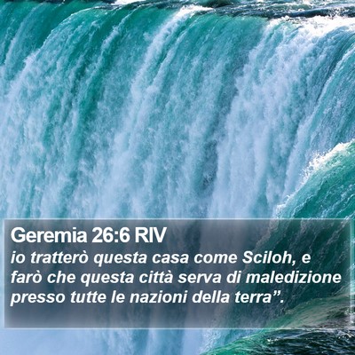 Geremia 26:6 RIV Bible Verse Image