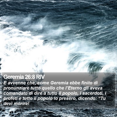 Geremia 26:8 RIV Bible Verse Image