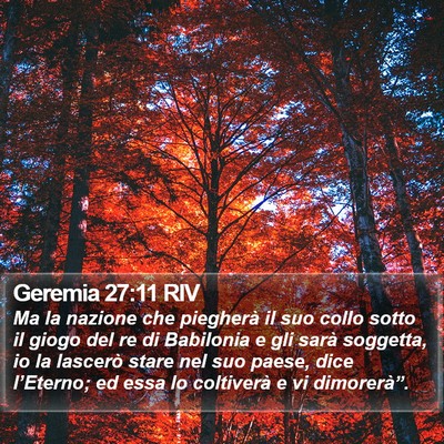 Geremia 27:11 RIV Bible Verse Image