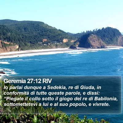 Geremia 27:12 RIV Bible Verse Image