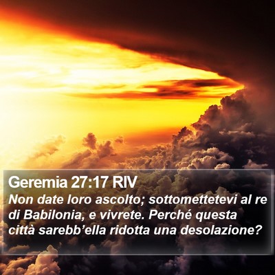 Geremia 27:17 RIV Bible Verse Image