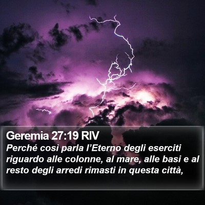 Geremia 27:19 RIV Bible Verse Image