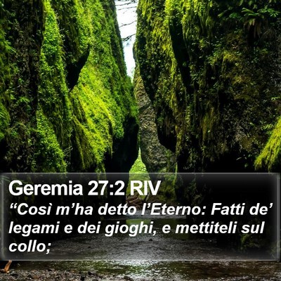 Geremia 27:2 RIV Bible Verse Image