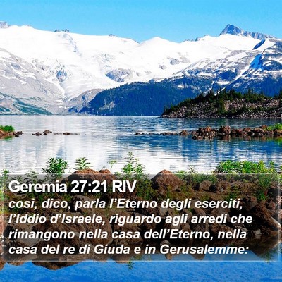 Geremia 27:21 RIV Bible Verse Image
