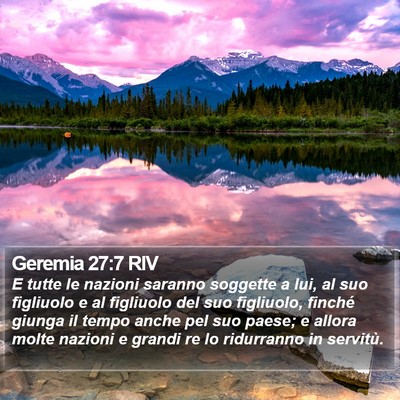 Geremia 27:7 RIV Bible Verse Image