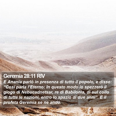 Geremia 28:11 RIV Bible Verse Image