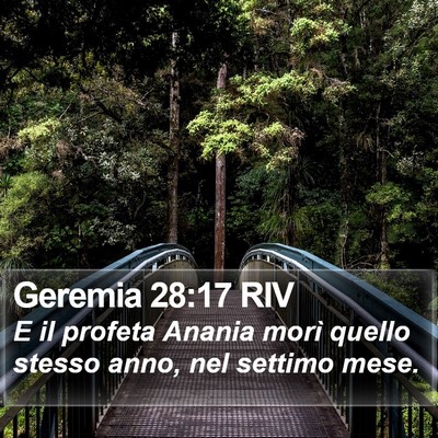 Geremia 28:17 RIV Bible Verse Image