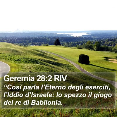 Geremia 28:2 RIV Bible Verse Image