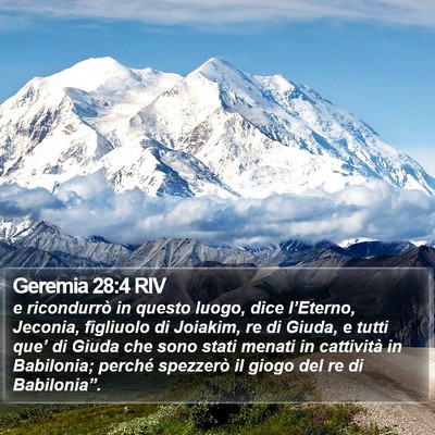 Geremia 28:4 RIV Bible Verse Image