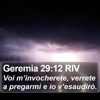 Geremia 29:12 RIV Bible Verse Image