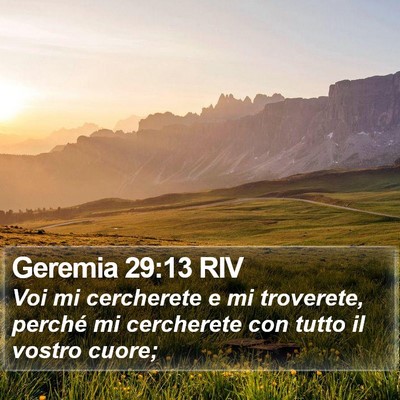 Geremia 29:13 RIV Bible Verse Image