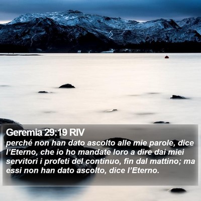 Geremia 29:19 RIV Bible Verse Image