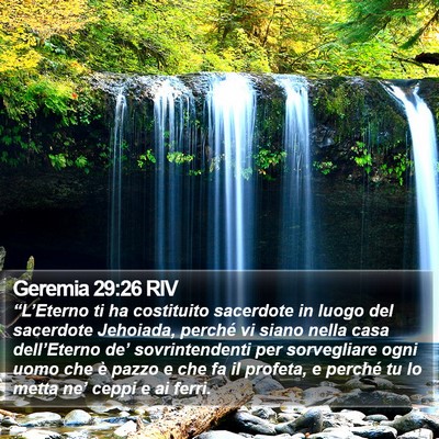 Geremia 29:26 RIV Bible Verse Image