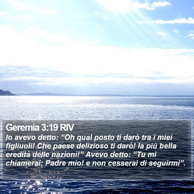 Geremia 3:19 RIV Bible Verse Image