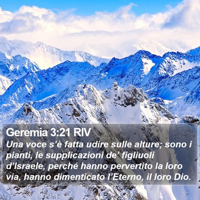 Geremia 3:21 RIV Bible Verse Image