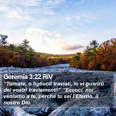 Geremia 3:22 RIV Bible Verse Image