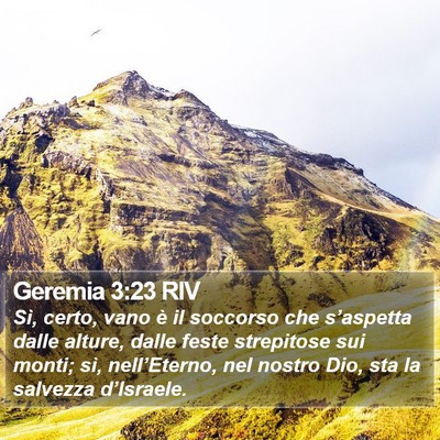 Geremia 3:23 RIV Bible Verse Image