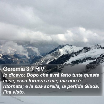 Geremia 3:7 RIV Bible Verse Image