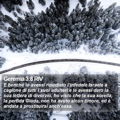 Geremia 3:8 RIV Bible Verse Image