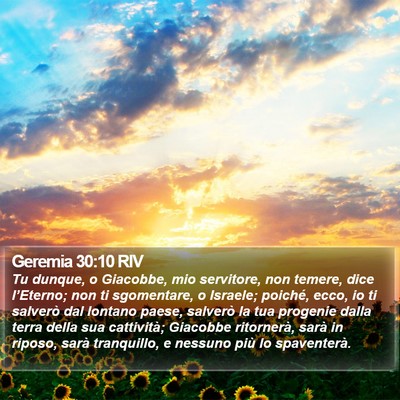 Geremia 30:10 RIV Bible Verse Image