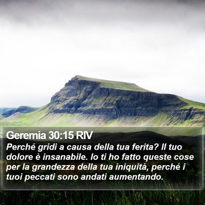 Geremia 30:15 RIV Bible Verse Image