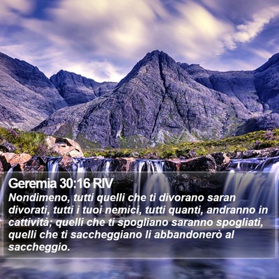 Geremia 30:16 RIV Bible Verse Image