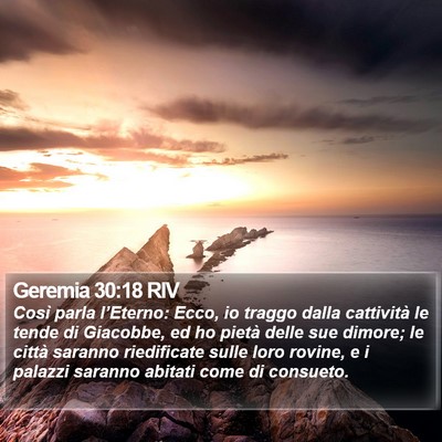 Geremia 30:18 RIV Bible Verse Image