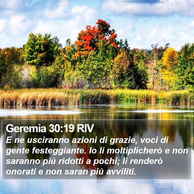 Geremia 30:19 RIV Bible Verse Image