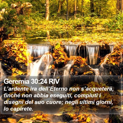 Geremia 30:24 RIV Bible Verse Image