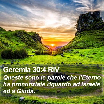 Geremia 30:4 RIV Bible Verse Image