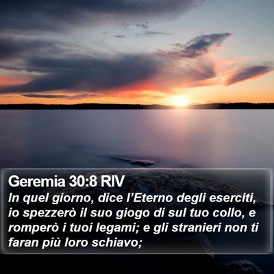 Geremia 30:8 RIV Bible Verse Image