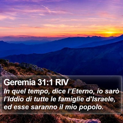 Geremia 31:1 RIV Bible Verse Image