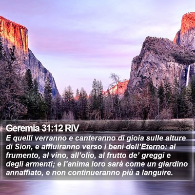 Geremia 31:12 RIV Bible Verse Image