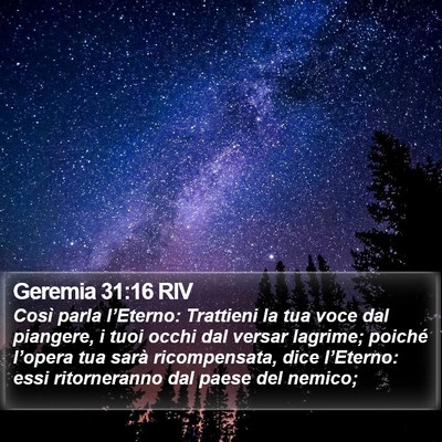 Geremia 31:16 RIV Bible Verse Image