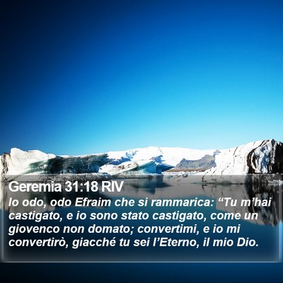 Geremia 31:18 RIV Bible Verse Image