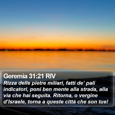 Geremia 31:21 RIV Bible Verse Image