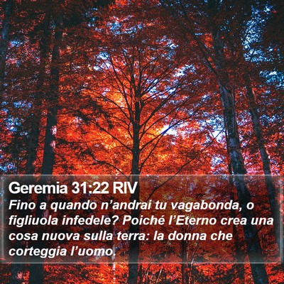 Geremia 31:22 RIV Bible Verse Image